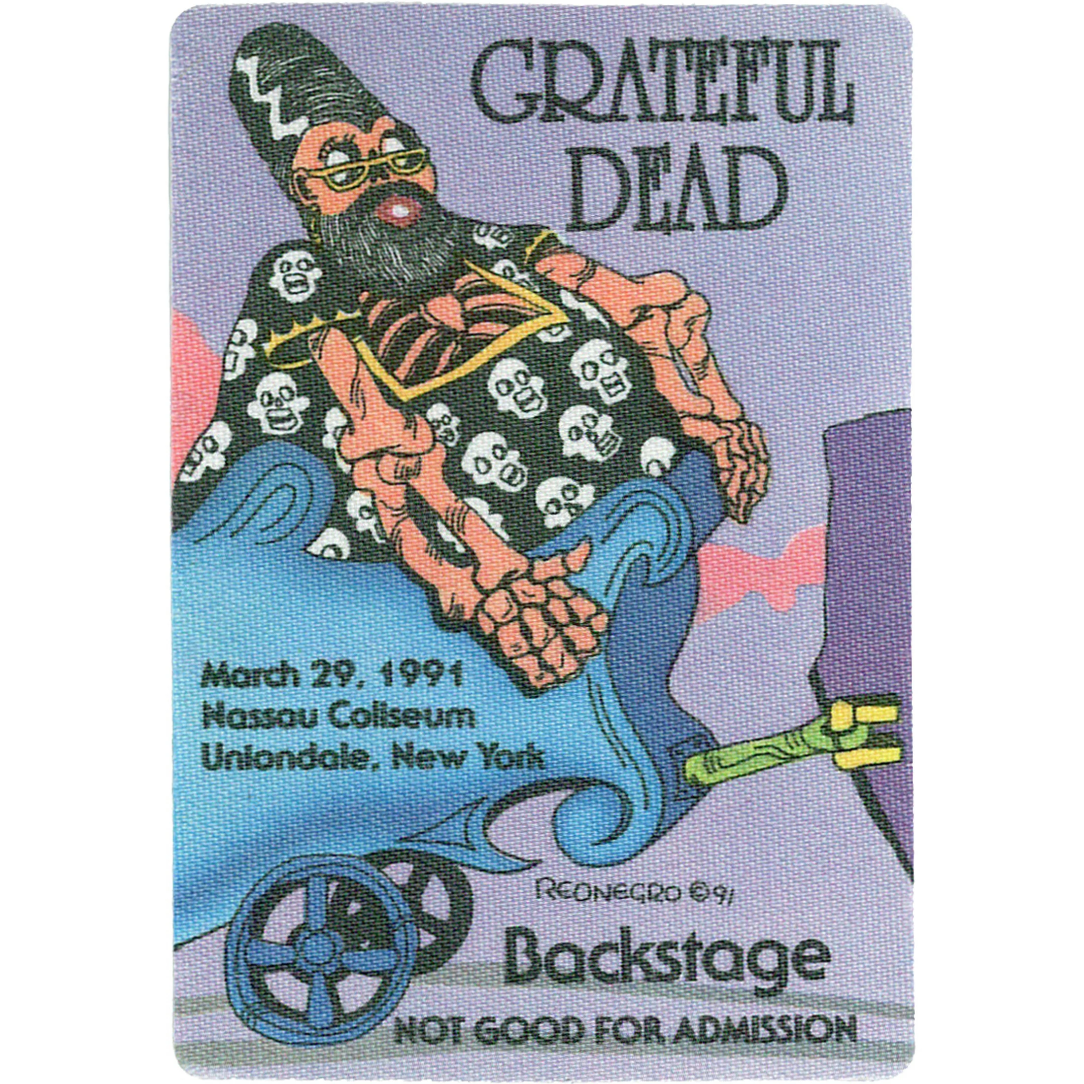 Grateful Dead 1991 03-29 Backstage Pass 4 Grateful Dead 1991 03-29 Backstage Pass - Image 2