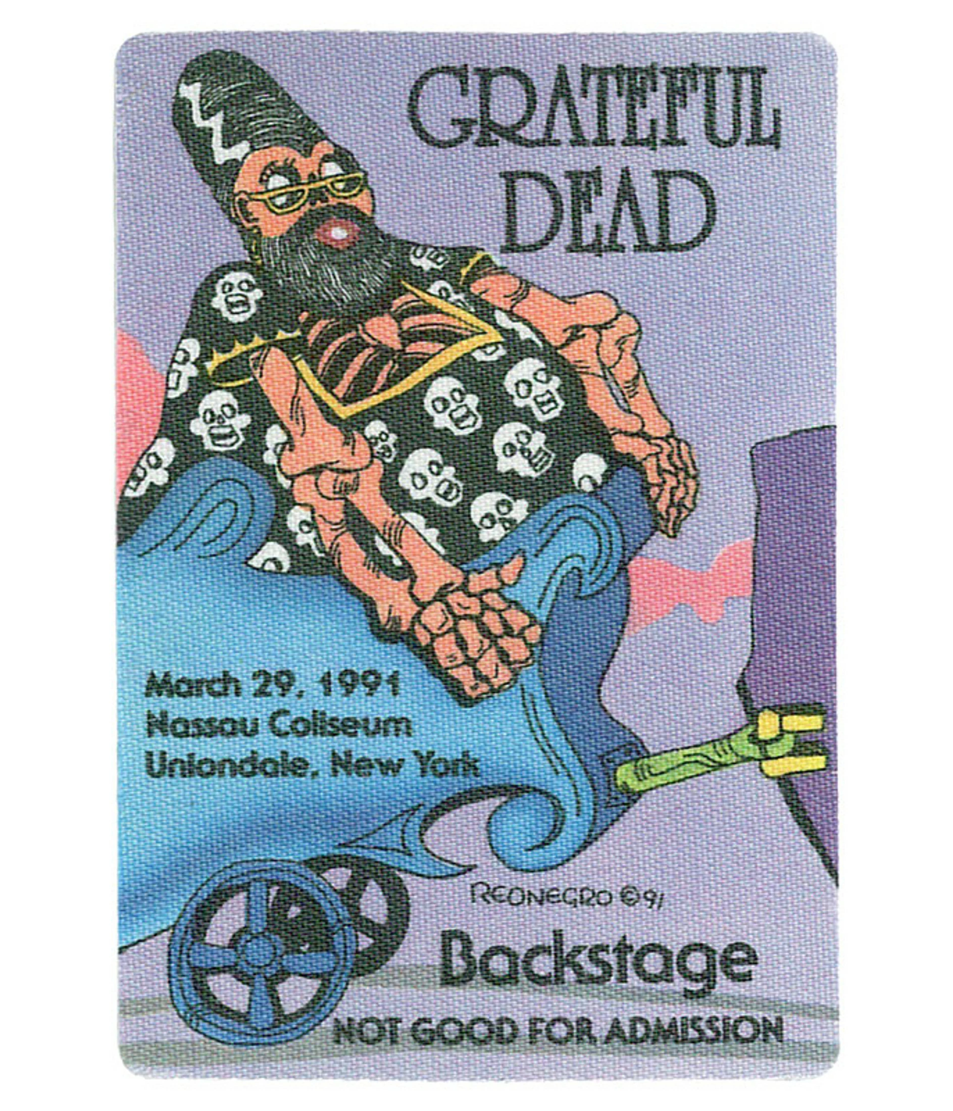 Grateful Dead 1991 03-29 Backstage Pass 3 Grateful Dead 1991 03-29 Backstage Pass