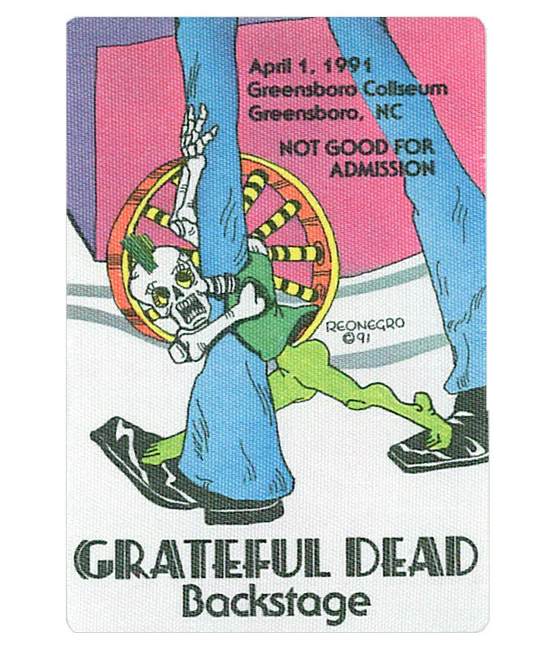 Grateful Dead 1991 04-01 Backstage Pass 3 Grateful Dead 1991 04-01 Backstage Pass