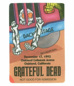 Grateful Dead 1992 12-17 Backstage Pass