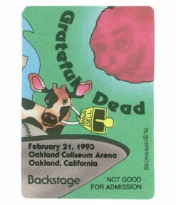 Grateful Dead 1993 02-21 Backstage Pass