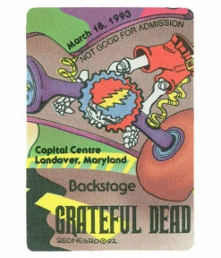 Grateful Dead 1993 03-18 Backstage Pass