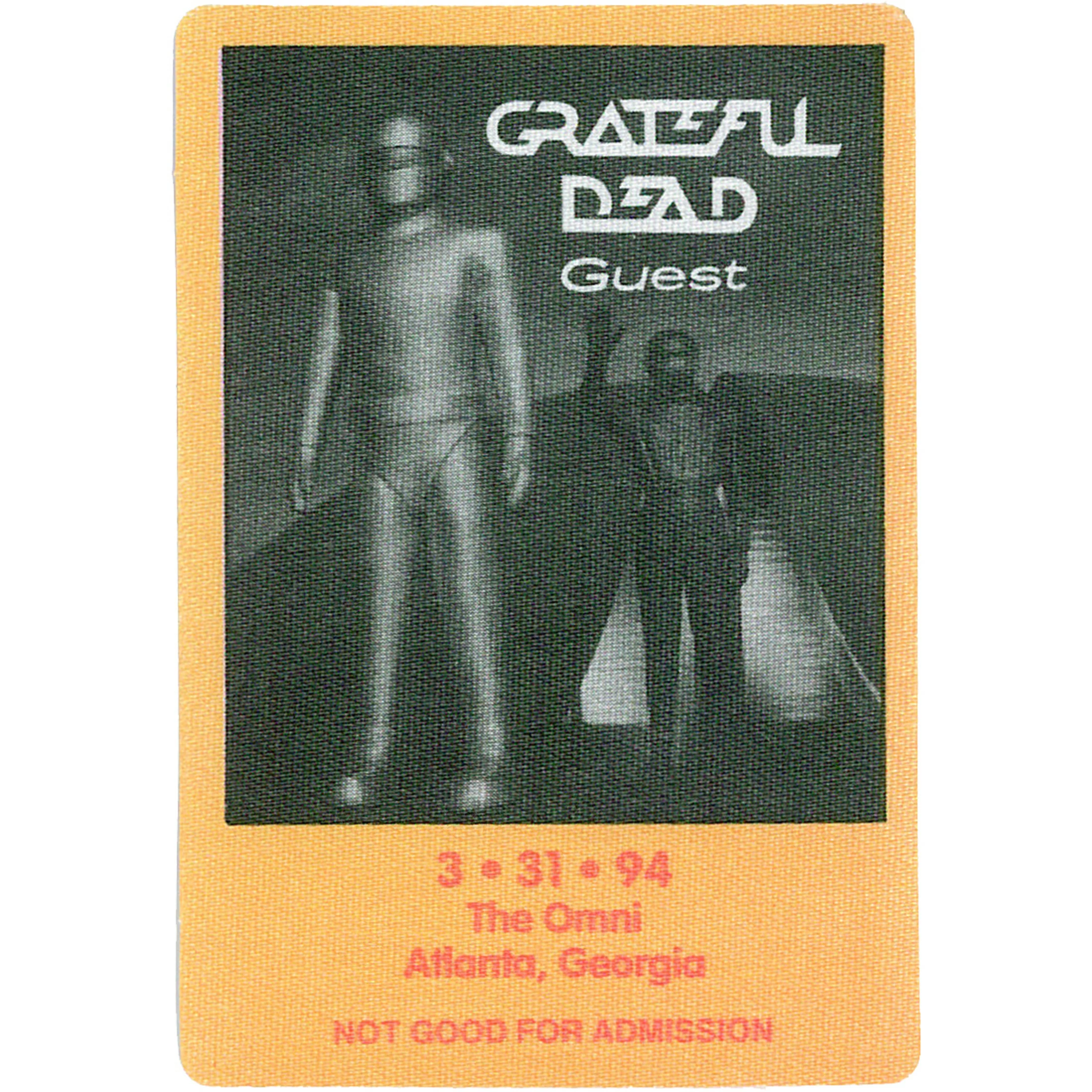 Grateful Dead 1994 03-31 Backstage Pass 4 Grateful Dead 1994 03-31 Backstage Pass - Image 2