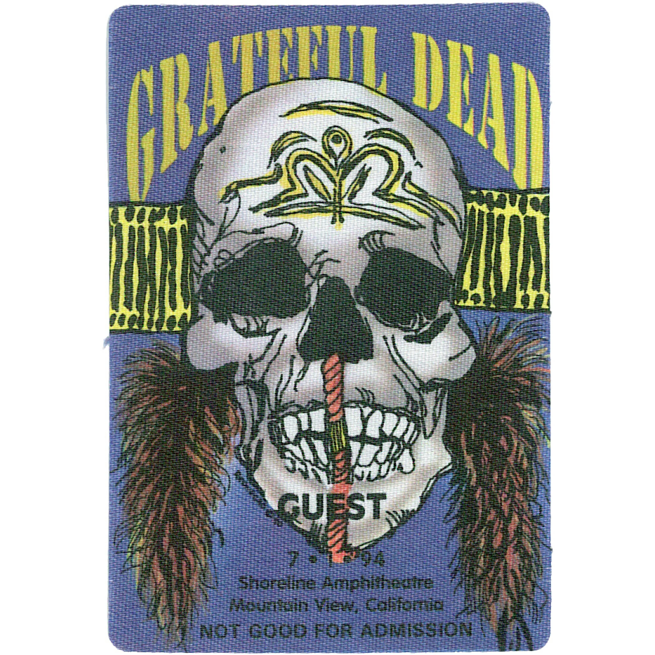 Grateful Dead 1994 07-01 Backstage Pass 4 Grateful Dead 1994 07-01 Backstage Pass - Image 2