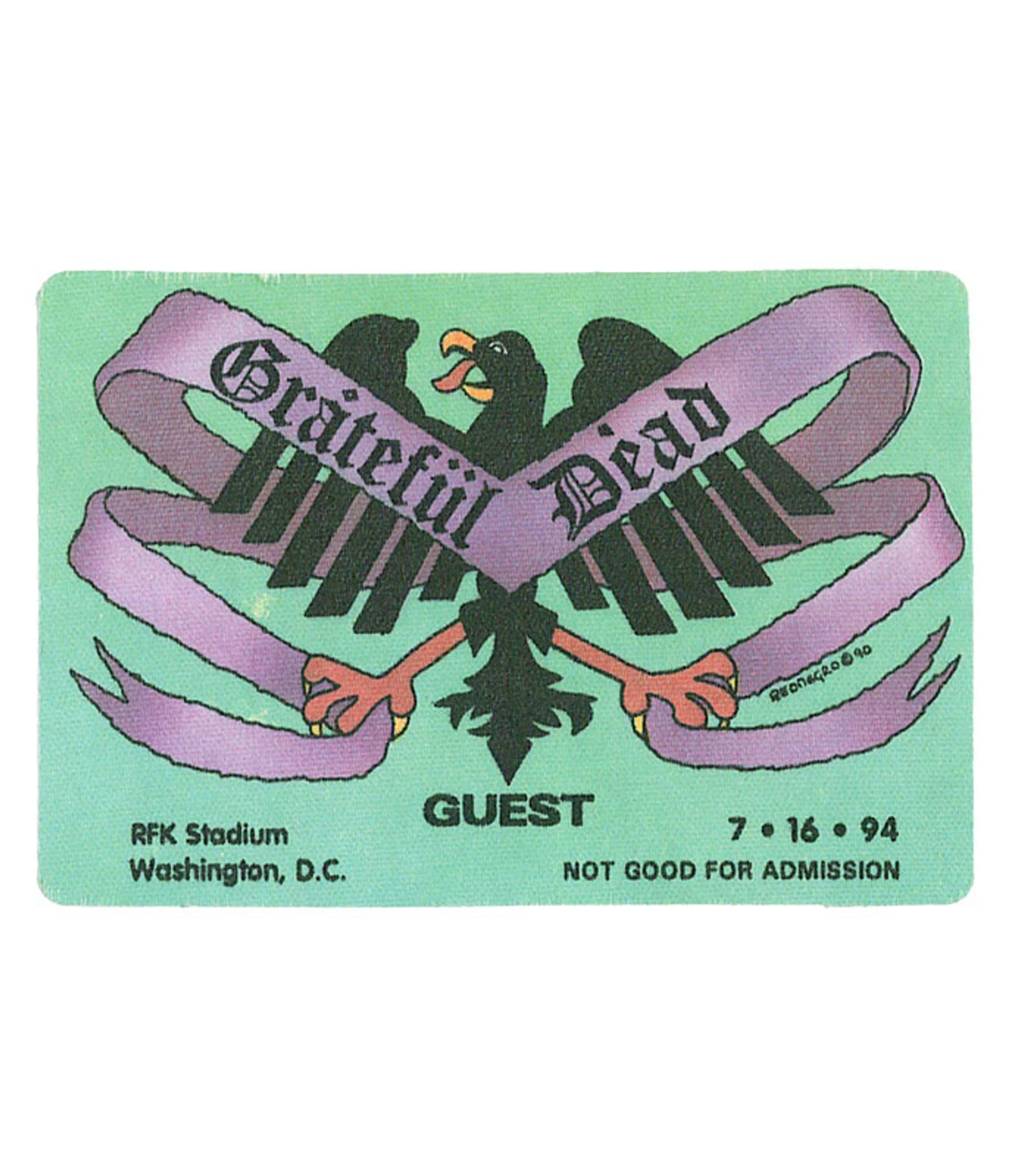 Grateful Dead 1994 07-16 Backstage Pass 3 Grateful Dead 1994 07-16 Backstage Pass
