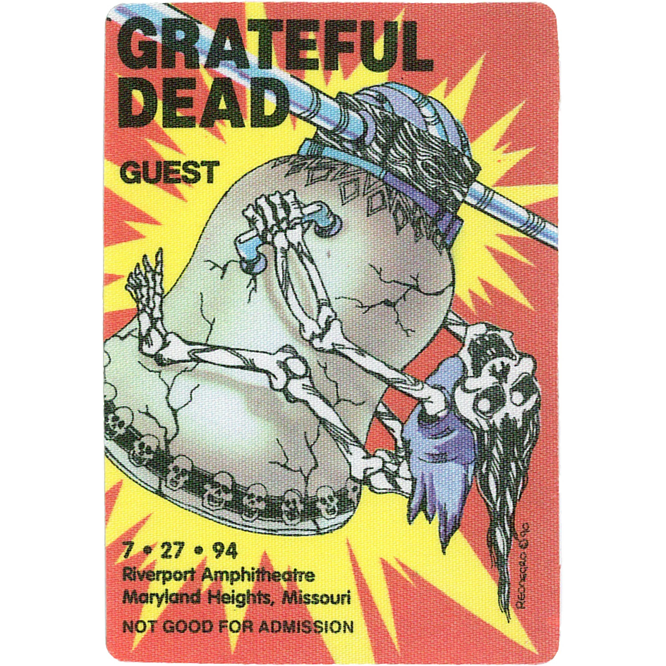 Grateful Dead 1994 07-27 Backstage Pass 4 Grateful Dead 1994 07-27 Backstage Pass - Image 2
