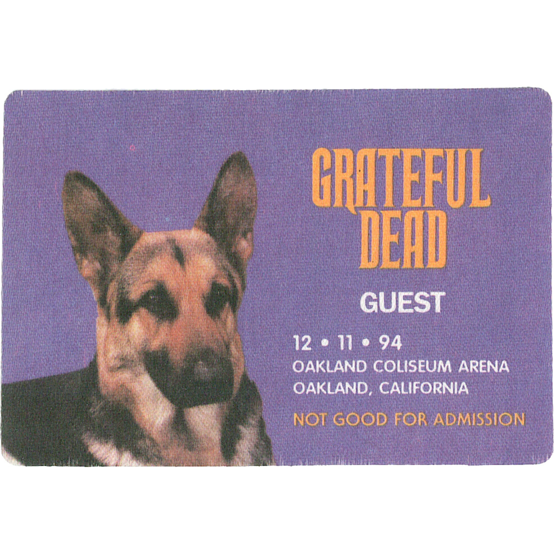 Grateful Dead 1994 12-11 Backstage Pass 4 Grateful Dead 1994 12-11 Backstage Pass - Image 2