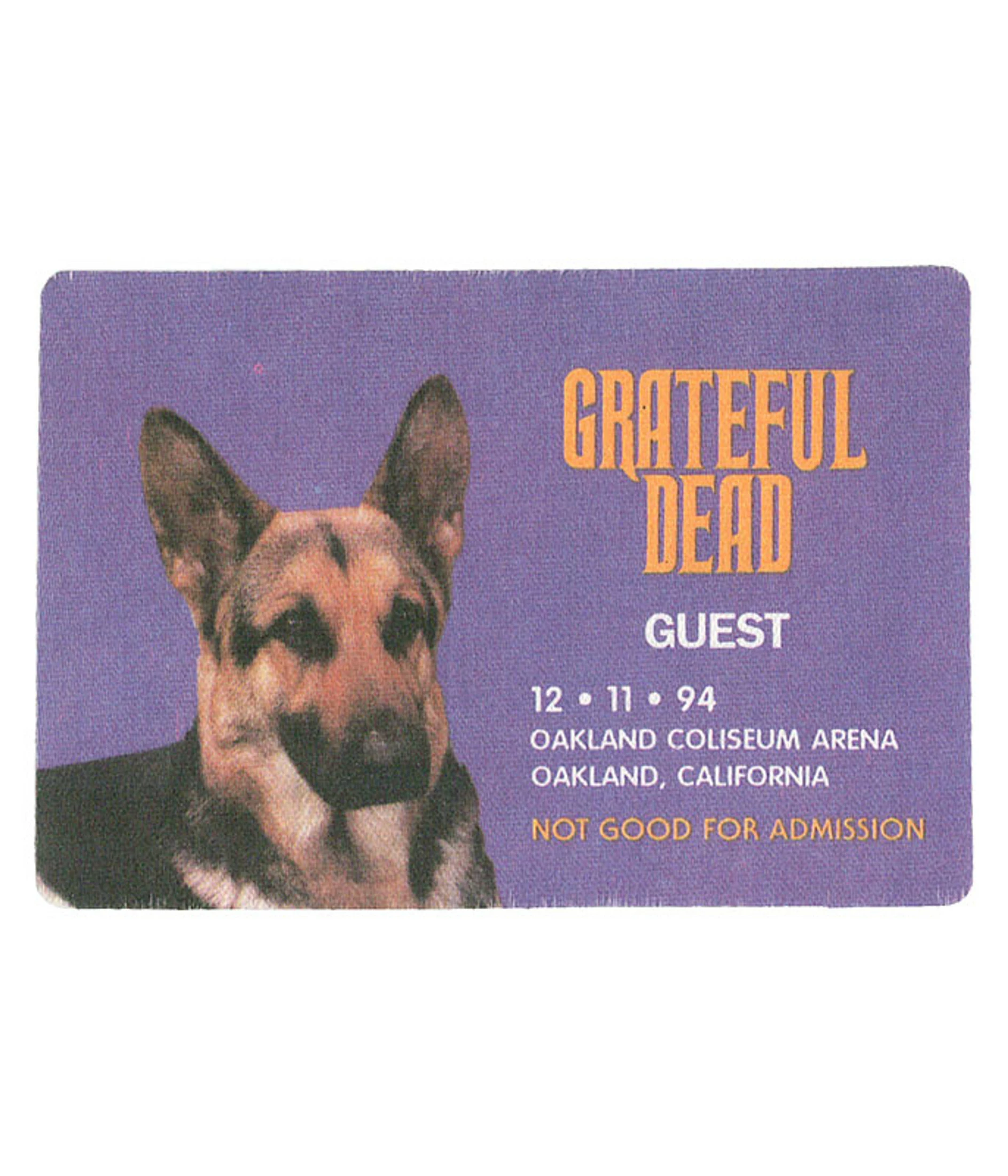 Grateful Dead 1994 12-11 Backstage Pass 3 Grateful Dead 1994 12-11 Backstage Pass
