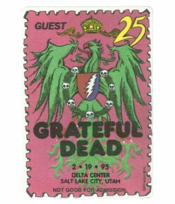 Grateful Dead 1995 02-19 Backstage Pass