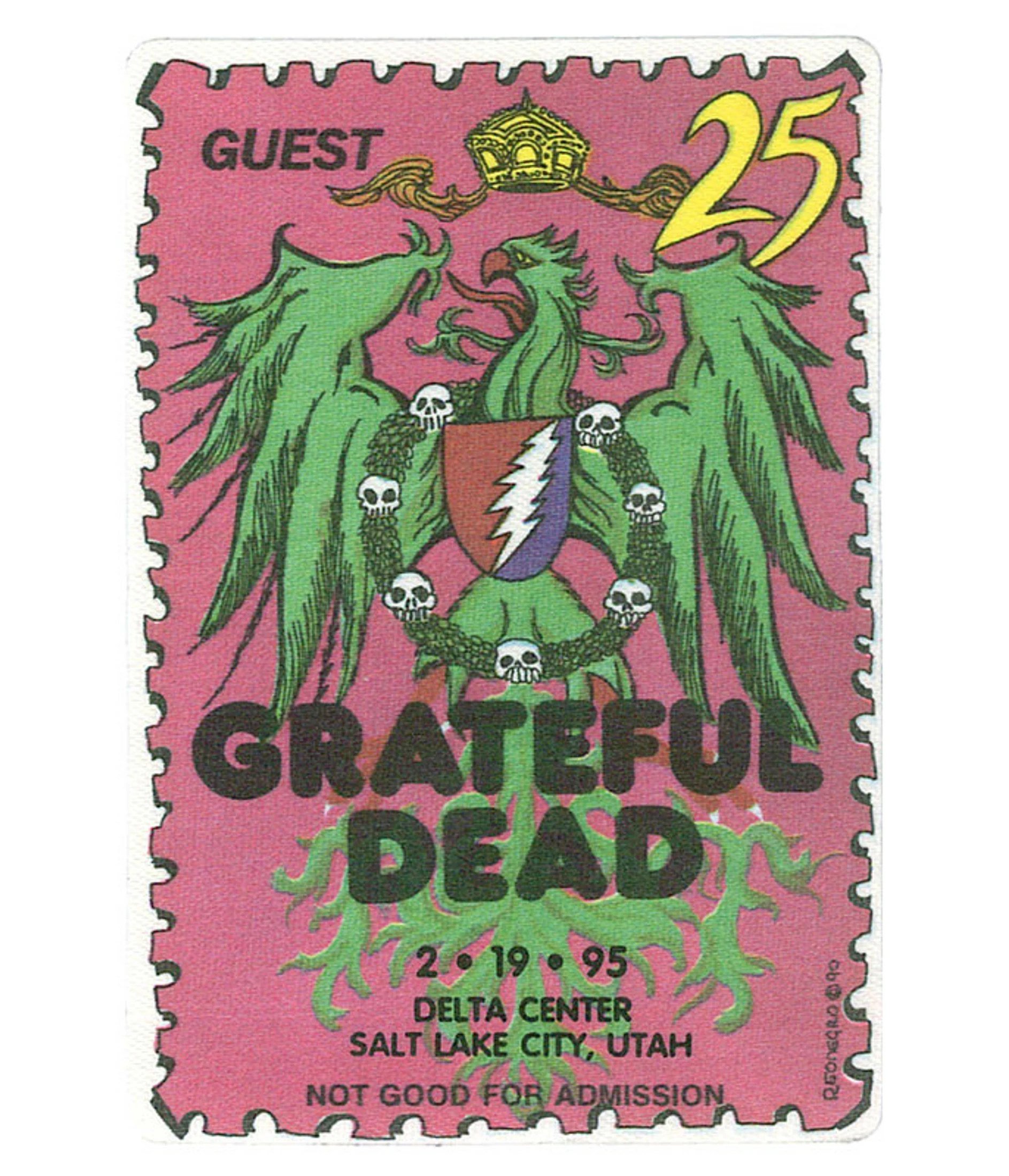 Grateful Dead 1995 02-19 Backstage Pass 3 Grateful Dead 1995 02-19 Backstage Pass