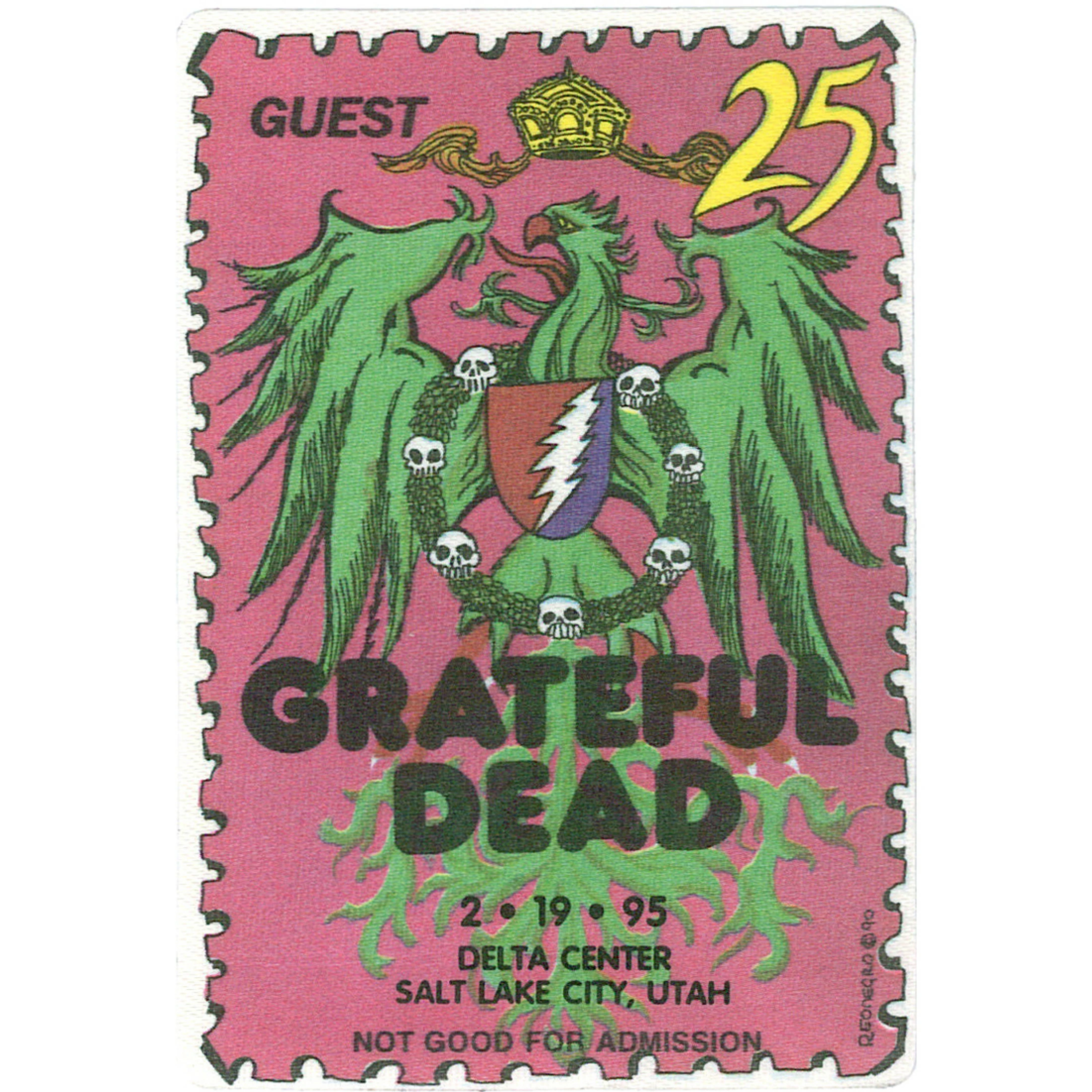 Grateful Dead 1995 02-19 Backstage Pass 4 Grateful Dead 1995 02-19 Backstage Pass - Image 2
