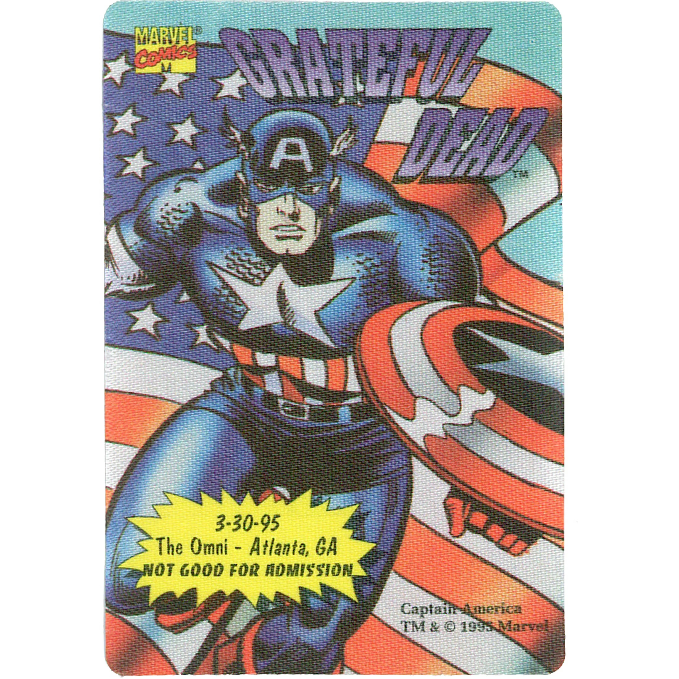 Grateful Dead 1995 03-30 Backstage Pass 4 Grateful Dead 1995 03-30 Backstage Pass - Image 2