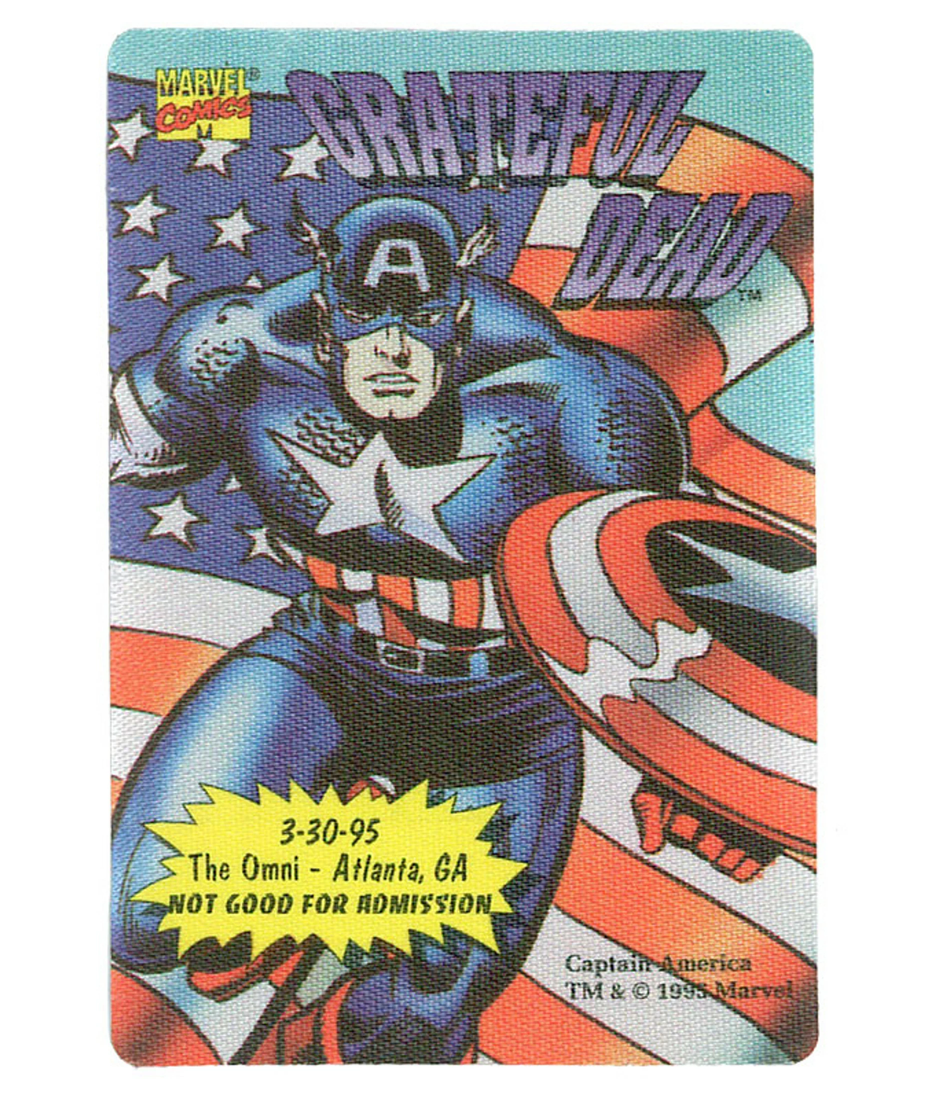 Grateful Dead 1995 03-30 Backstage Pass 3 Grateful Dead 1995 03-30 Backstage Pass