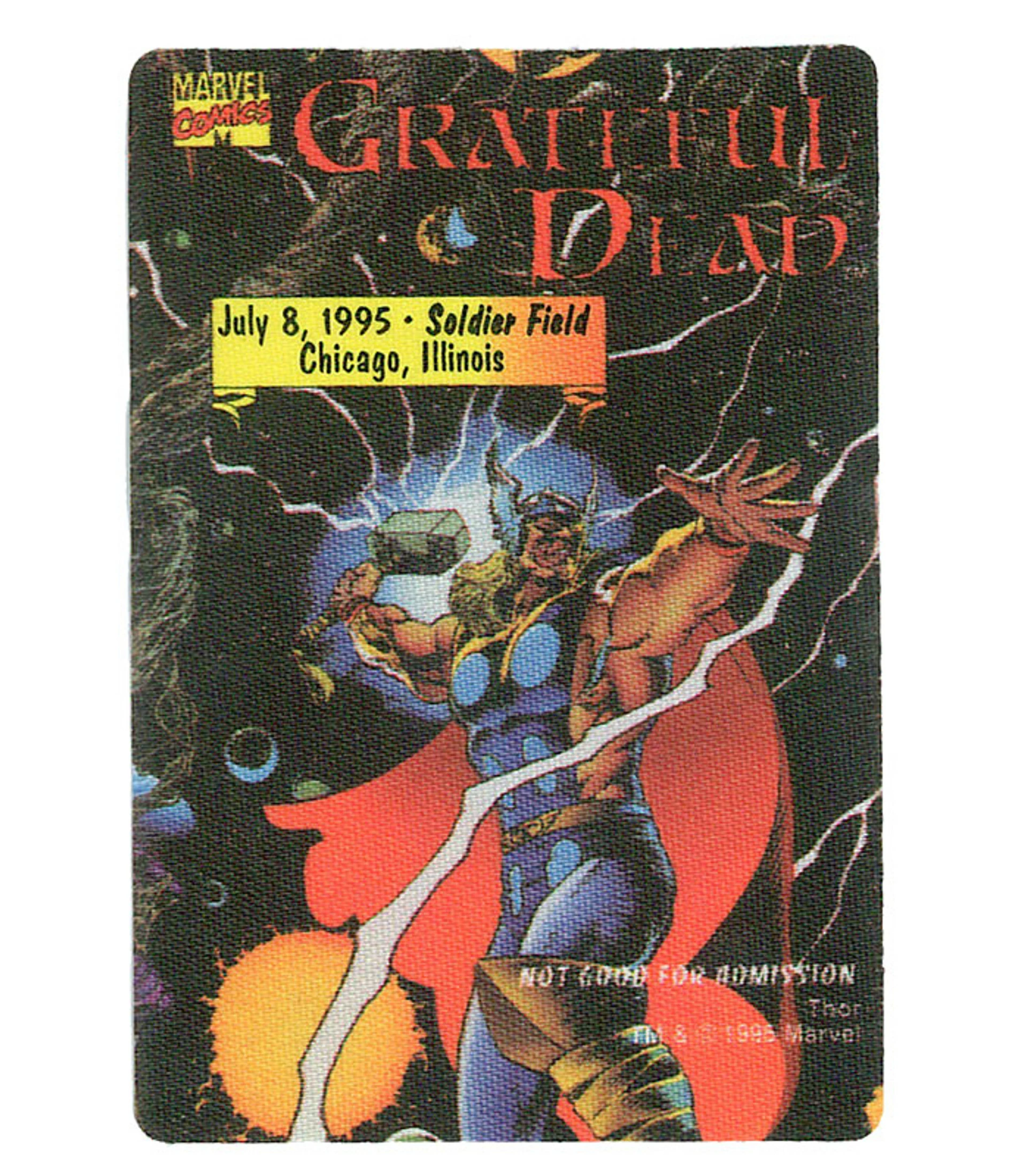 Grateful Dead 1995 07-08 Backstage Pass 3 Grateful Dead 1995 07-08 Backstage Pass
