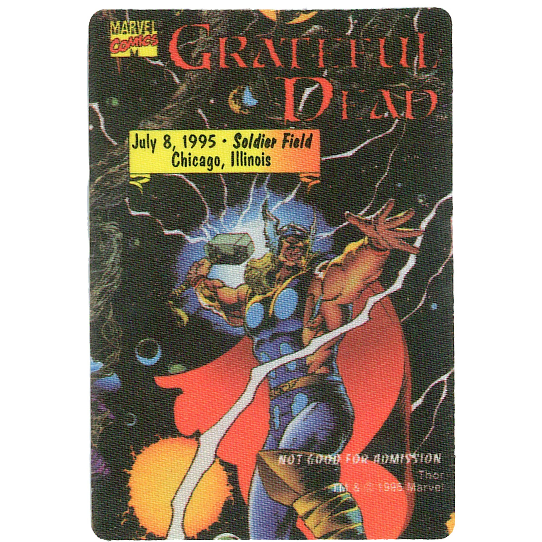 Grateful Dead 1995 07-08 Backstage Pass 4 Grateful Dead 1995 07-08 Backstage Pass - Image 2